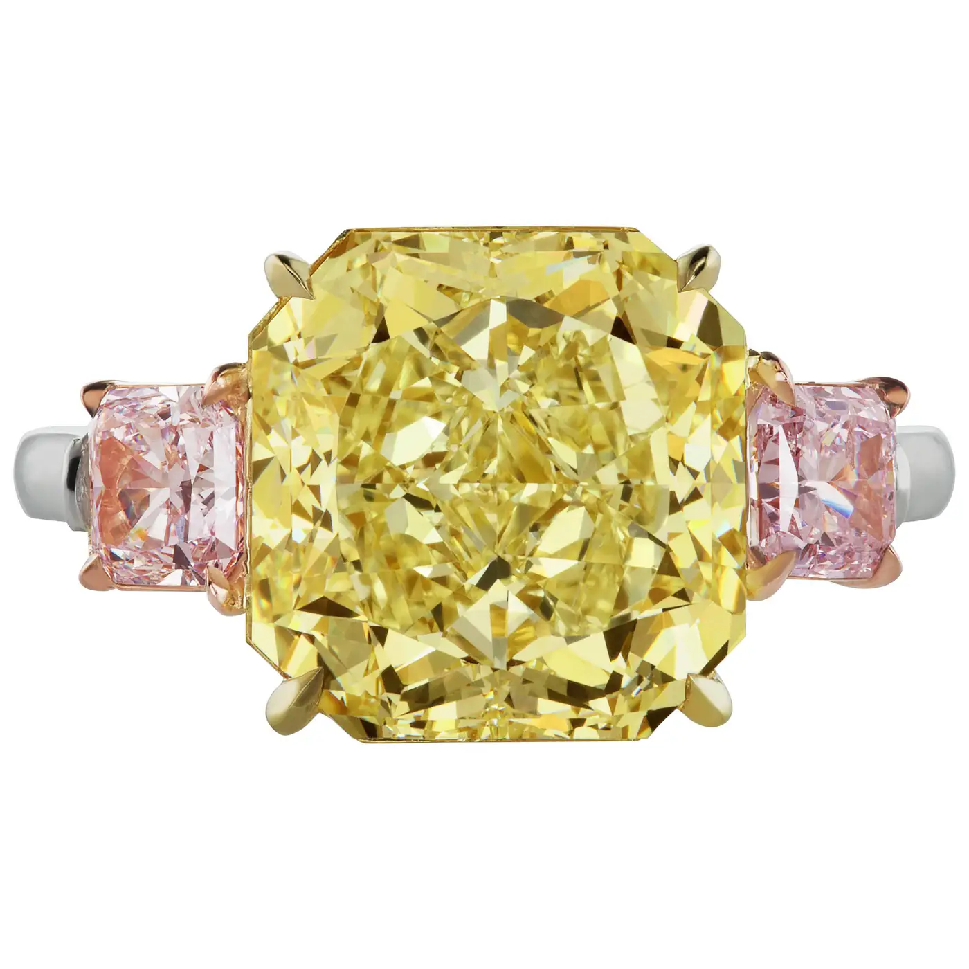 Scarselli GIA 7 Carat Yellow Radiant