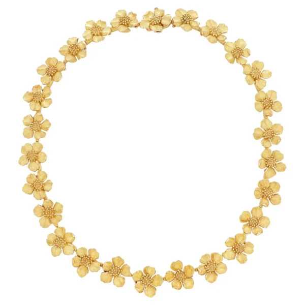 Tiffany & Co. Dogwood Flower Gold Neck