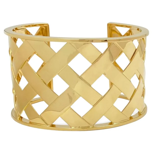 Verdura Criss Cross Yellow Gold Cuff