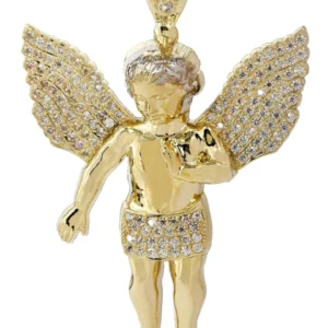 Buy 10K Gold Angel Pendant Online | 14.3 Grams