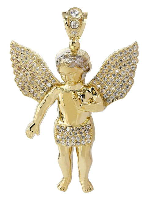 Buy 10K Gold Angel Pendant Online
