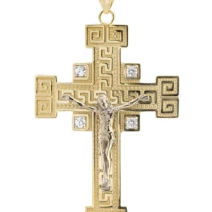 10K Gold Cross / Crucifix Pendant | 8.8 Grams
