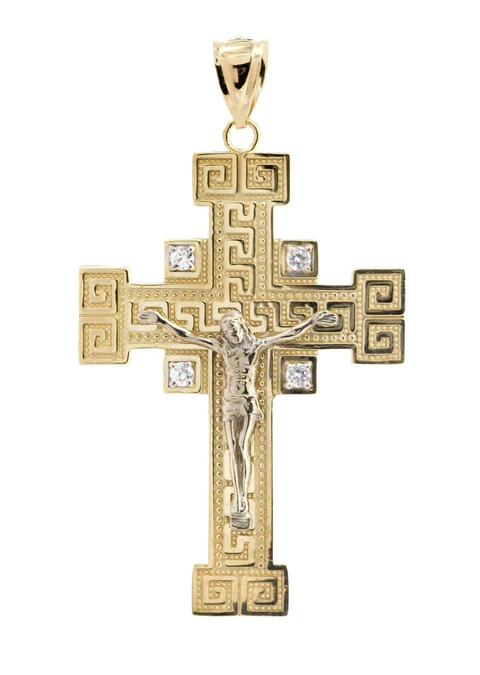 10K Gold Cross – Crucifix Pendant_1