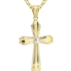 10K Gold Cross Necklace For Men | 4.22 Grams