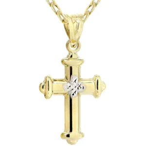 Buy 10K Gold Cross Necklace For Men | 3.2 Grams