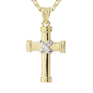 10K Gold Cross Necklace For Men | 4.12 Grams