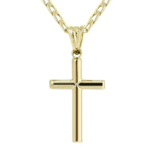 10K Gold Crucifix / Cross Necklace For Men | 3.1 Grams