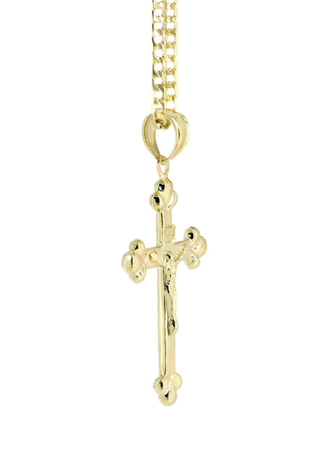 10K Gold Crucifix – Cross Necklace For Men_5