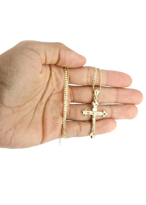 10K Gold Crucifix – Cross Necklace For Men_6