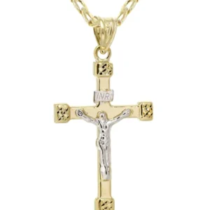 Buy Mens 10K Gold Crucifix Necklace | 4.17 Grams