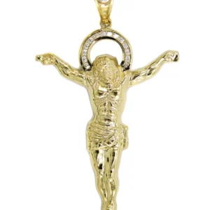10K Gold Crucifix Pendant | Customizable Pendant