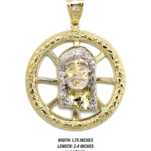 10K Gold Jesus Head Pendant | 6.5 Grams