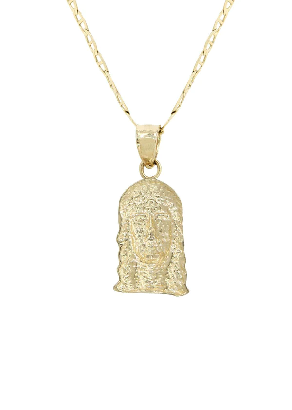 10K Gold Jesus Piece Necklace 3