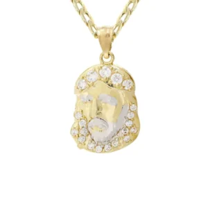 10K Gold Necklace & Gold Jesus Piece Necklace | 4.14 Grams