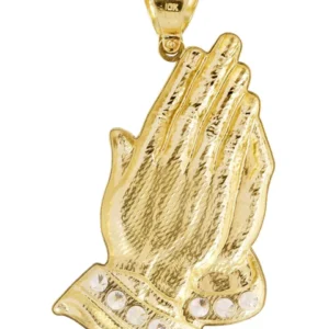 10K Gold Praying Hands Pendant | 16.2 Grams