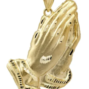 10K Gold Praying Hands Pendant | 7.2 Grams