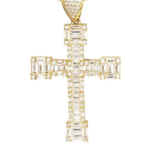 10K Yellow Gold Cross 2 Necklace | Appx. 14.7 Grams
