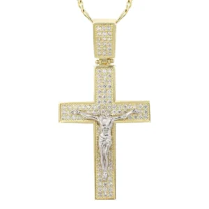 Gold Cross /Crucifix Necklace For Sale | 10K Yellow Gold | Appx. 9.8 Grams