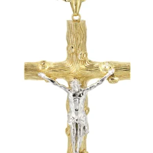 10K Yellow Gold Cross / Crucifix Necklace | Appx. 17.7 Grams