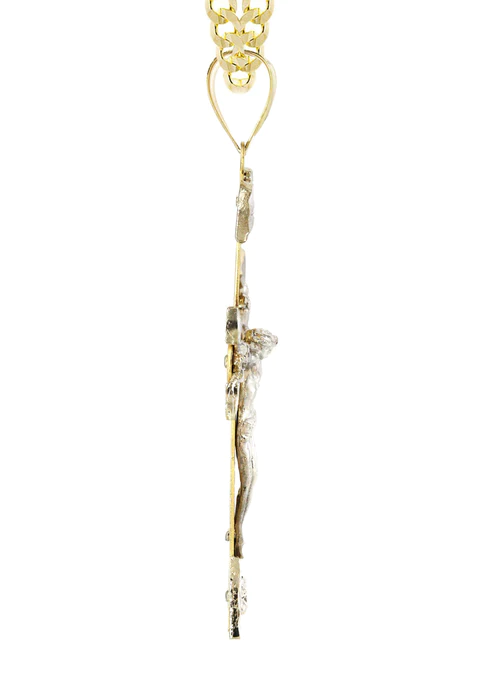 10K Yellow Gold Cross – Crucifix Necklace_4