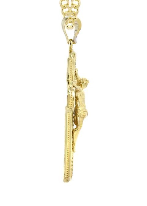 10K Yellow Gold Cross -Crucifix Necklace_4