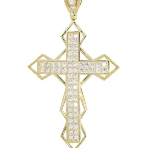 10K Yellow Gold Cross Necklace | Appx. 21.2 Grams