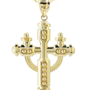 10K Yellow Gold Cross Necklace | Appx. 14.2 Grams