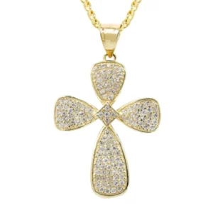 10K Yellow Gold Cross Necklace | Appx. 17.3 Grams