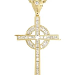 10K Yellow Gold Cross Necklace | Appx. 18.3 Grams