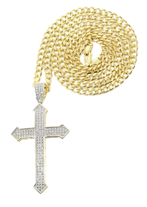 Buy Gold Cross Necklace Online