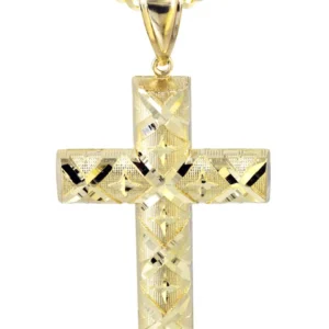 10K Yellow Gold Cross Necklace | Appx. 16.5 Grams