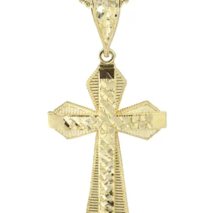 10K Yellow Gold Cross Necklace | Appx. 13.7 Grams