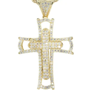 Buy 10K Yellow Gold Cross Necklace | Appx. 12.4 Grams