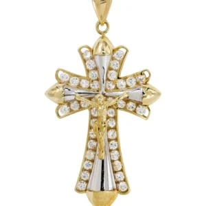 10K Yellow Gold Cross Necklace | Appx. 19 Grams