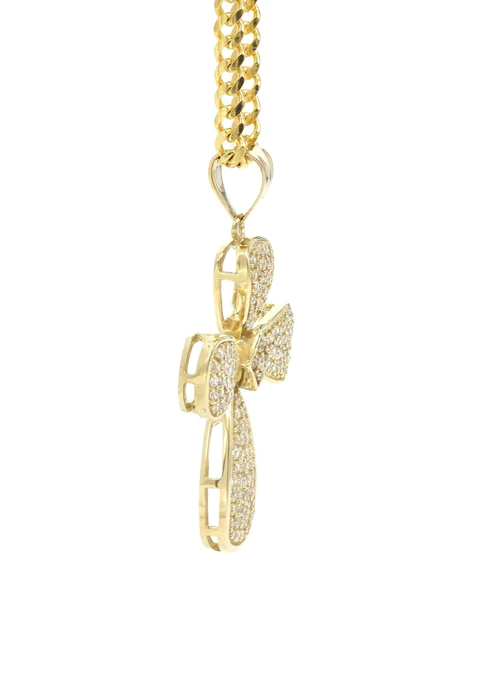 10K Yellow Gold Cross Necklace_4