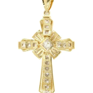 10K Yellow Gold Cross Necklace | Appx. 15.3 Grams
