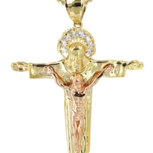 10K Yellow Gold Cross / Crucifix Necklace | Appx. 14.3 Grams