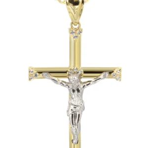 10K Yellow Gold Crucifix / Cross Necklace | Appx. 13.6 Grams