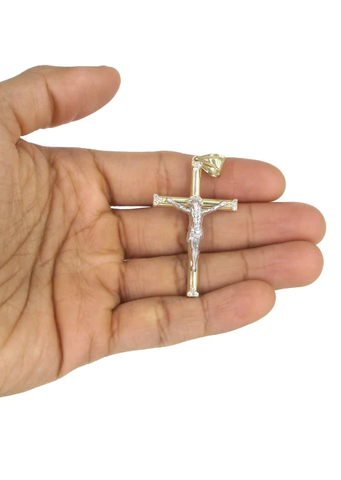 10K Yellow Gold Crucifix – Cross Necklace_5