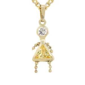 10K Yellow Gold Fancy Link Children Necklace | Appx. 7.8 Grams