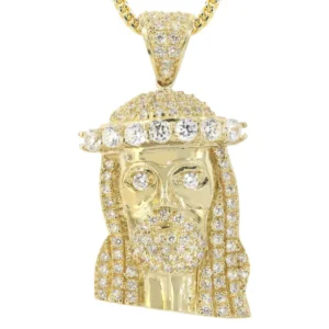 10K Yellow Gold Jesus Piece Chain | Appx. 23.2 Grams