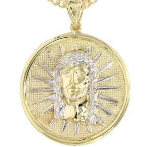 10K Yellow Gold Jesus Piece Necklace | Appx. 19 Grams