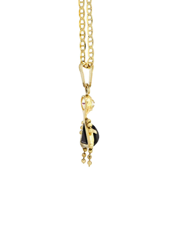 10K Yellow Gold Mariner Children Necklace 4