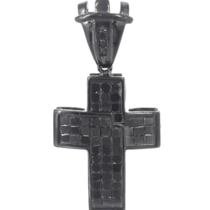 Black Diamond Cross Pendant | 1.45 Carats | 4.48 Grams