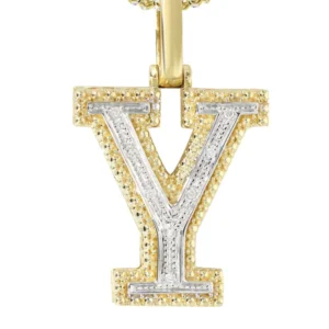 Diamond 10K Yellow Gold Letter “Y” Necklace | Appx. 13.5 Grams