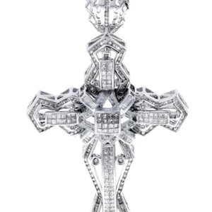 Diamond Cross Pendant| 3.15 Carats| 26.7 Grams