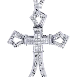 Diamond Cross Pendant| 1.78 Carats| 13.13 Grams