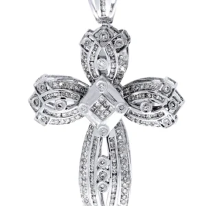 Diamond Cross Pendant| 1.85 Carats| 14.51 Grams