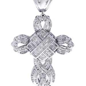 Diamond Cross Pendant| 3.26 Carats| 23.84 Grams