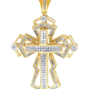 Diamond Cross Pendant| 2.63 Carats| 19.17 Grams
